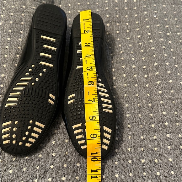 Stuart Weitzman Black Patent Leather Mach Driving Moccasins size 8M - Picture 8 of 13